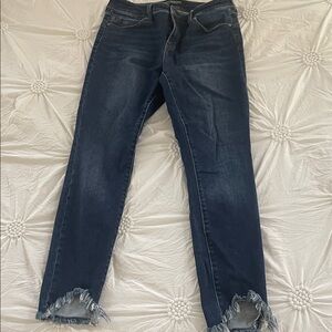 Liverpool Dark Blue Cropped Jeans